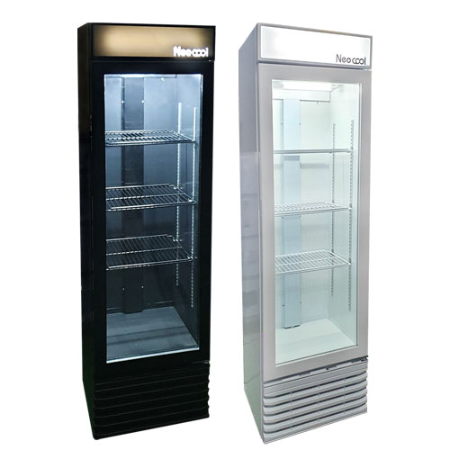 네오쿨 SK-200RF 업소용 소형 냉장쇼케이스 음료냉장고 150L 블랙 450x520x1490mm