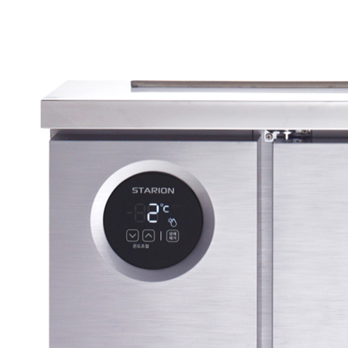 스타리온 SR-V18BAR 업소용 반찬냉장고 테이블 6자 내부스텐 올스텐 디지털 직냉식 1800x700x850mm 식당 급식 관공서
