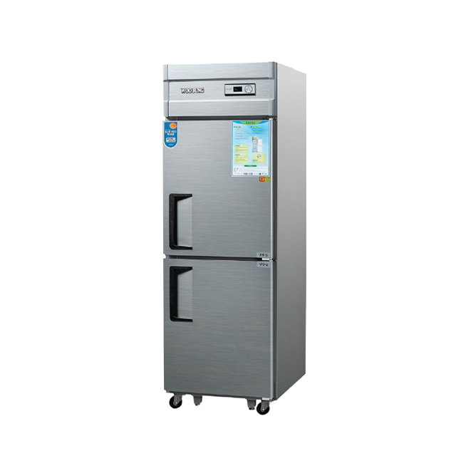 우성 CWS-632RF 업소용 냉장고 전체 스텐 25박스 하냉장 상냉동 직냉식 아날로그 디지털  2도어 627x800x1900mm 식당 학교 관공서 급식