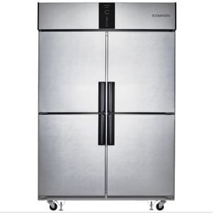 스타리온 SR-R45B2FH 업소용냉동냉장고 45박스 4도어 1110L 수평 냉장2칸 냉동2칸 메탈 디지털 직냉식 1260x830x1899mm 식당 급식 관공서
