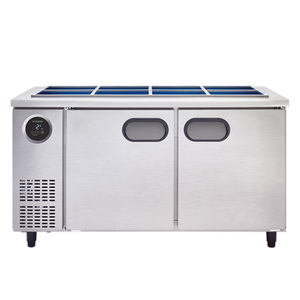 스타리온 SR-V15BAR 업소용 반찬냉장고 테이블 5자 내부스텐 올스텐 디지털 직냉식 1500x700x850mm 식당 급식 관공서